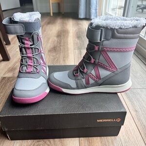 Merrell Snow Crush 2.0 Waterproof Snow Boots, Size 3, NWT